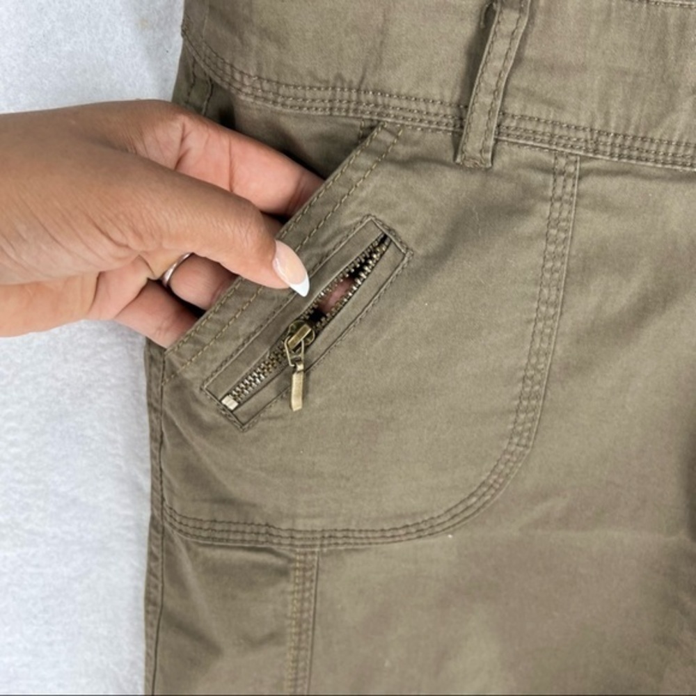 Camaieu Roll Tab Crop Cargo Pant - Picture 4 of 9